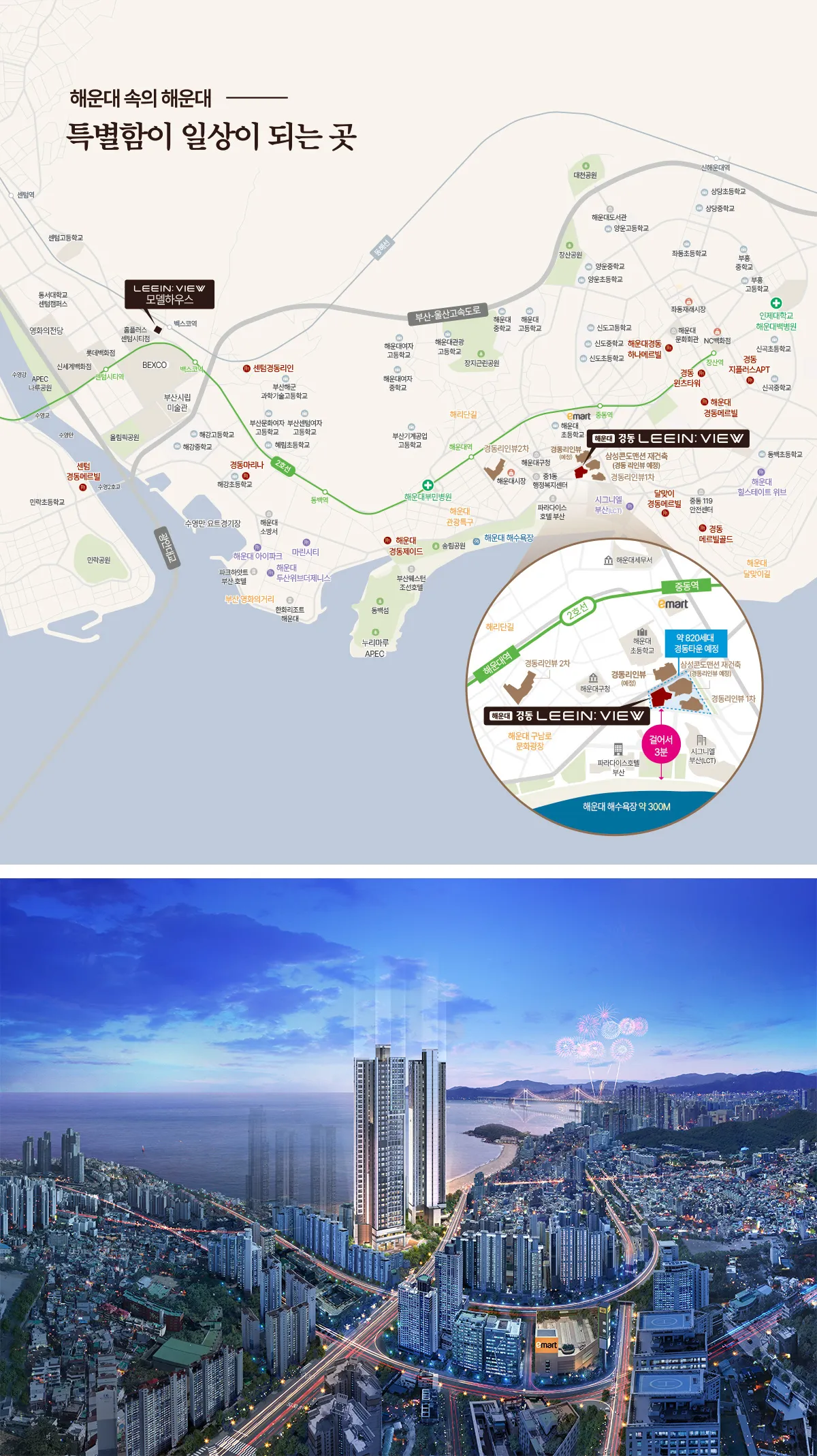 해운대 경동리인뷰 입지환경